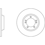 Apec Blue Solid Brake Disc (SDK6787) Fits: Kia Rear Axle