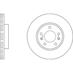 Apec Blue Vented Brake Disc (SDK6792) Fits: Suzuki Front Axle
