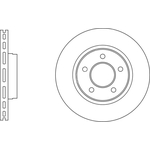 Apec Blue Vented Brake Disc (SDK6802) Fits: Volvo Front Axle