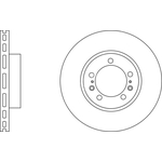 Apec Blue Vented Brake Disc (SDK6803) Fits: Suzuki Front Axle