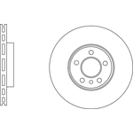 Apec Blue Vented Brake Disc (SDK6812) Fits: Mini Front Axle