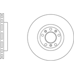 Apec Blue Vented Brake Disc (SDK6819) Front Axle
