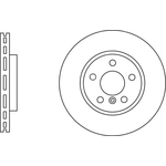 Apec Blue Vented Brake Disc (SDK6826) Fits: BMW Front Axle