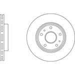 Apec Blue Vented Brake Disc (SDK6839) Fits: Suzuki Front Axle