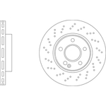 Apec Blue Vented Brake Disc (SDK6840) Fits: Mercedes Front Axle
