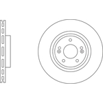 Apec Blue Vented Brake Disc (SDK6841) Front Axle