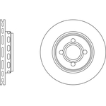 Apec Blue Vented Brake Disc (SDK6887) Fits: Audi Front Axle