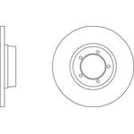 Apec Blue Solid Brake Disc (SDK6899) Fits: LDV Front Axle