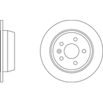 Apec Blue Solid Brake Disc (SDK6900) Fits: Mercedes Rear Axle