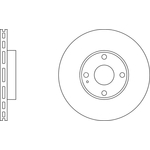 Apec Blue Vented Brake Disc (SDK6909) Fits: Mazda Front Axle