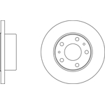Apec Blue Brake Disc - Rear (SDK6914) Fits Iveco Daily
