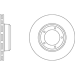 Apec Blue Vented Brake Disc (SDK6920) Fits: Land Rover Front Axle