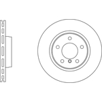 Apec Blue Vented Brake Disc (SDK6931) Fits: BMW Front Axle