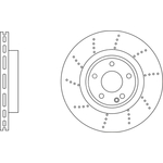 Apec Blue Vented Brake Disc - Drilled (SDK6936) Fits: Mercedes Front Axle