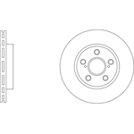 Apec Blue Vented Brake Disc (SDK6941) Fits: Toyota Front Axle