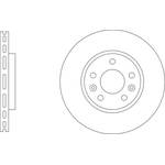 Apec Blue Vented Brake Disc (SDK6946) Front Axle