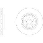 Apec Blue Vented Brake Disc (SDK6953) Fits: Subaru Front Axle