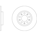 Apec Blue Solid Brake Disc (SDK6956) Fits: Jeep Rear Axle