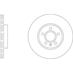 Apec Blue Vented Brake Disc (SDK6960) Fits: Volvo Front Axle