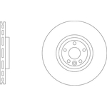 Apec Blue Vented Brake Disc (SDK6964) Front Axle