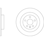 Apec Blue Solid Brake Disc (SDK6966) Fits: Volvo Rear Axle