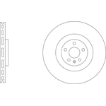 Apec Blue Vented Brake Disc (SDK6967) Fits: Volvo Front Axle