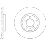 Apec Blue Vented Brake Disc (SDK6969) Front Axle