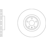 Apec Blue Vented Brake Disc (SDK6973) Front Axle
