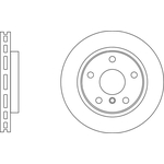 Apec Blue Vented Brake Disc (SDK6977) Fits: BMW Front Axle