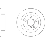 Apec Blue Solid Brake Disc (SDK6978) Fits: BMW Rear Axle