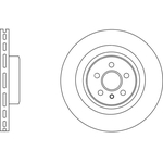 Apec Blue Vented Brake Disc (SDK6982) Fits: Mercedes Rear Axle