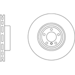 Apec Blue Vented Brake Disc (SDK6983) Fits: BMW Rear Axle