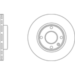 Apec Blue Vented Brake Disc (SDK6994) Front Axle