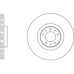 Apec Blue Vented Brake Disc (SDK6996) Fits: Peugeot Front Axle