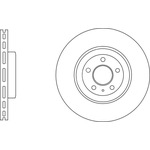 Apec Blue Vented Brake Disc (SDK6997) Fits: Audi Front Axle