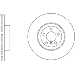 Apec Blue Vented Brake Disc (SDK6998) Fits: BMW Rear Axle