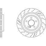 Apec Blue Vented Brake Disc (SDK7002) Fits: Mercedes Rear Axle