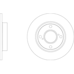 Apec Blue Solid Brake Disc (SDK7012) Fits: Suzuki Rear Axle