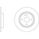 Apec Blue Solid Brake Disc (SDK7013) Fits: Mazda Rear Axle