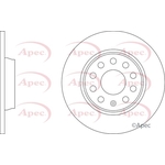 Apec Blue Solid Brake Disc (SDK7136) Rear Axle