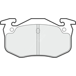 Apec Blue Brake Pads - Rear (PD3001) Fits Renault