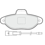 Apec Blue Brake Pads - Front (PD3020) Fits Fiat