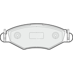 Apec Blue Brake Pads - Front (PD3033) 