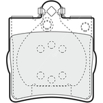 Apec Blue Brake Pads - Rear (PD3036) 