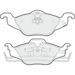 Apec Blue Brake Pads - Front (PD3038) Fits Vauxhall