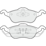 Apec Blue Brake Pads - Front (PD3039) Fits Ford Focus