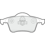 Apec Blue Brake Pads - Rear (PD3045) Fits Volvo