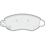 Apec Blue Brake Pads - Front (PD3050) Fits Ford Transit