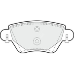 Apec Blue Brake Pads - Rear (PD3054) 