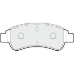 Apec Blue Brake Pads - Front (PD3059) 